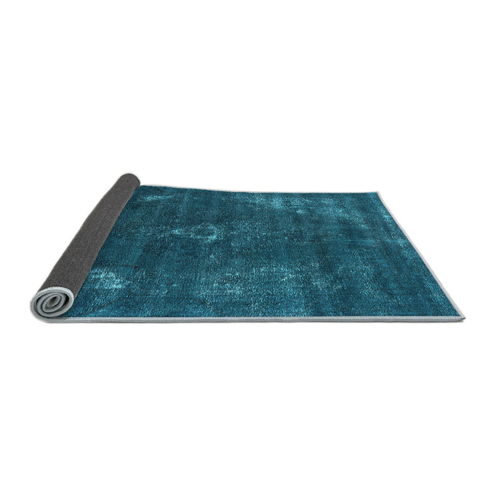 Sideview of Oriental Light Blue Industrial Rug, urb1891lblu