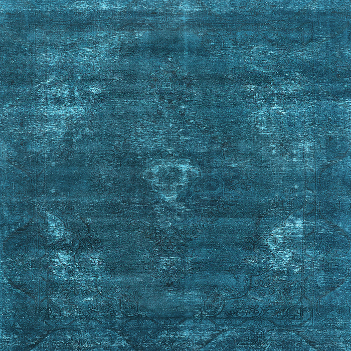 Square Oriental Light Blue Industrial Rug, urb1891lblu