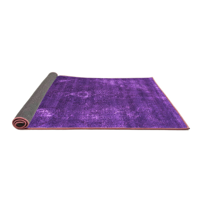 Sideview of Oriental Purple Industrial Rug, urb1891pur