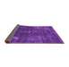 Sideview of Oriental Purple Industrial Rug, urb1891pur