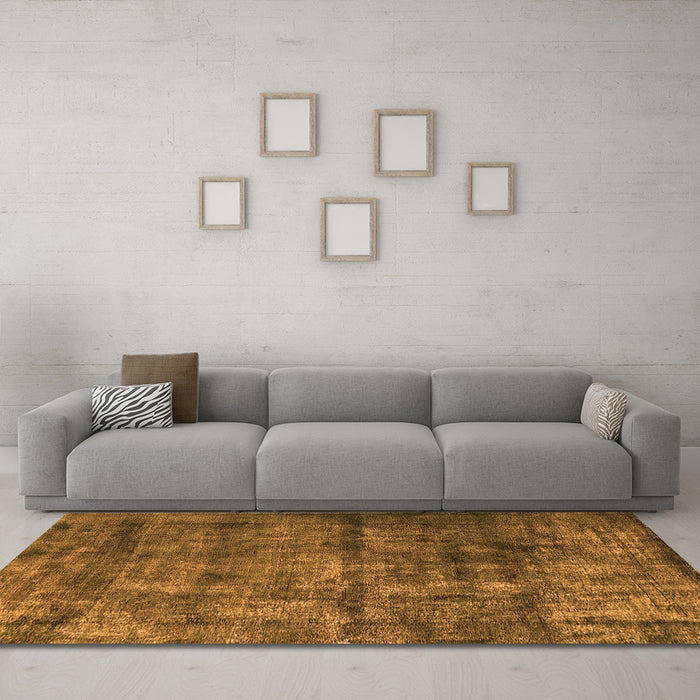 Machine Washable Oriental Orange Industrial Area Rugs in a Living Room, wshurb1892org