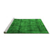 Sideview of Machine Washable Oriental Green Industrial Area Rugs, wshurb1892grn