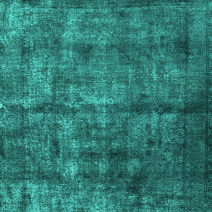 Oriental Turquoise Industrial Rug, urb1892turq