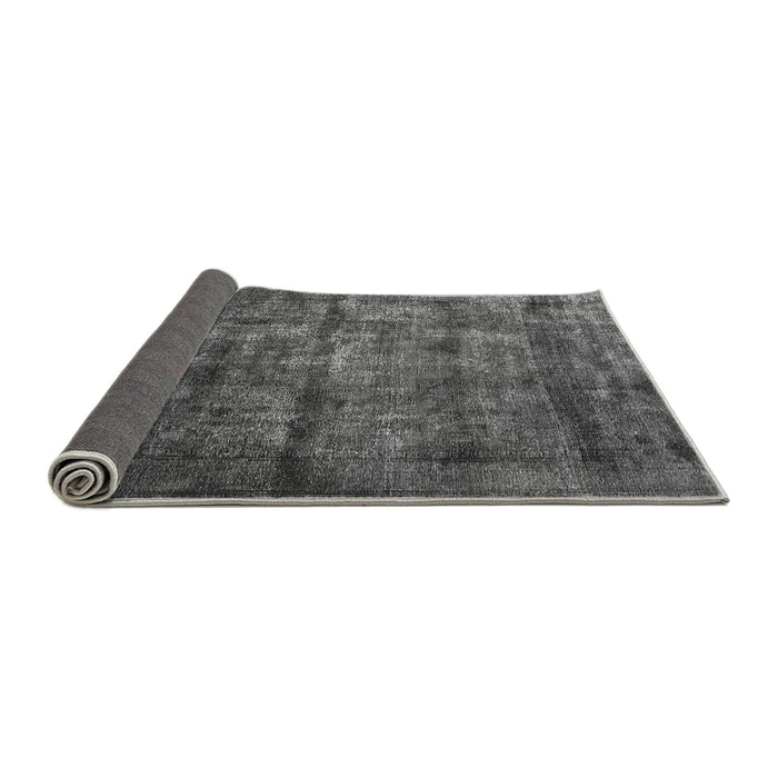 Sideview of Oriental Gray Industrial Rug, urb1892gry