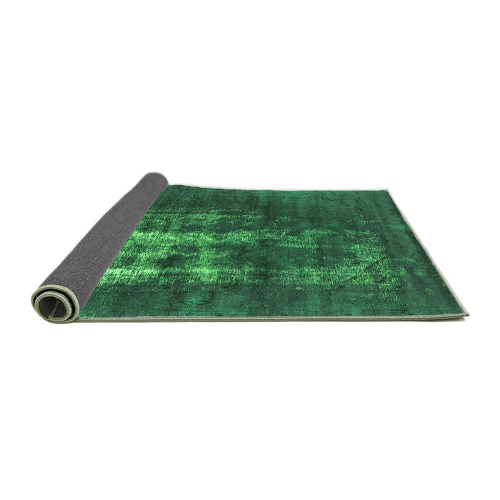 Sideview of Oriental Green Industrial Rug, urb1893grn