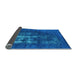 Sideview of Oriental Light Blue Industrial Rug, urb1893lblu