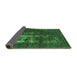 Sideview of Oriental Emerald Green Industrial Rug, urb1893emgrn