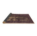 Sideview of Oriental Brown Industrial Rug, urb1893brn