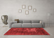 Industrial Red Washable Rugs