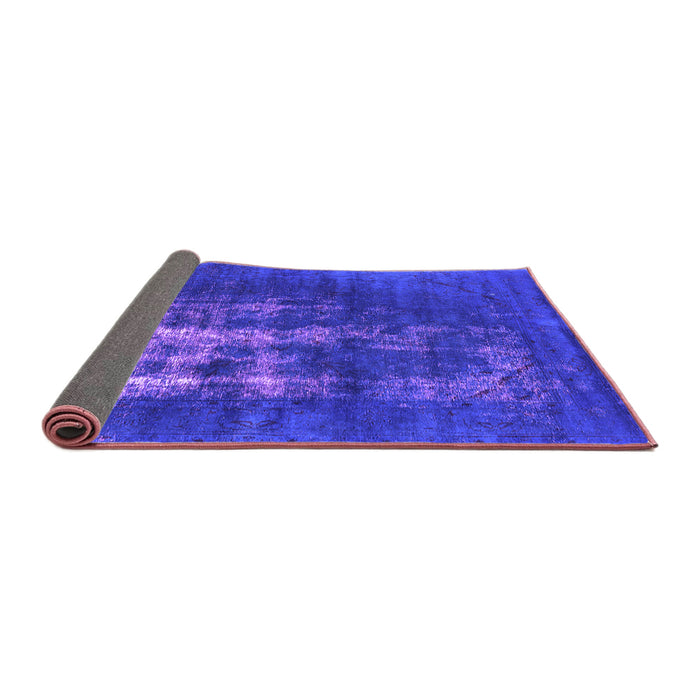 Sideview of Oriental Purple Industrial Rug, urb1893pur