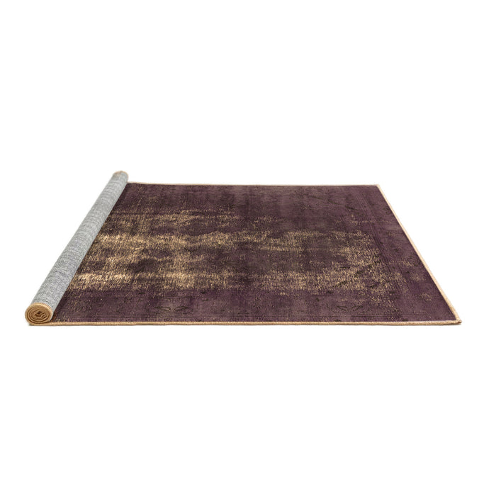 Sideview of Machine Washable Oriental Brown Industrial Rug, wshurb1893brn