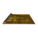 Sideview of Oriental Yellow Industrial Rug, urb1893yw