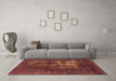 Machine Washable Oriental Orange Industrial Area Rugs in a Living Room, wshurb1893org