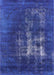 Mid-Century Modern Sapphire Blue Oriental Rug, urb1893