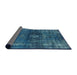 Sideview of Mid-Century Modern Blue Ivy Blue Oriental Rug, urb1894