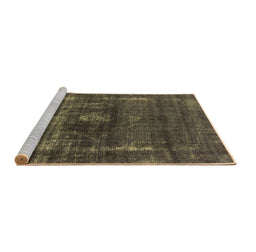 Sideview of Machine Washable Oriental Brown Industrial Rug, wshurb1894brn