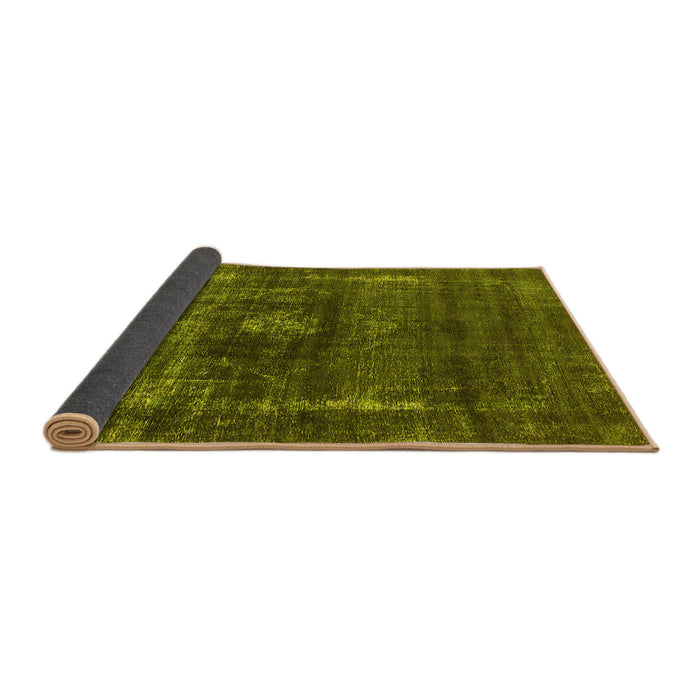 Sideview of Oriental Yellow Industrial Rug, urb1894yw