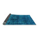 Sideview of Oriental Light Blue Industrial Rug, urb1894lblu