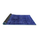 Sideview of Oriental Blue Industrial Rug, urb1894blu