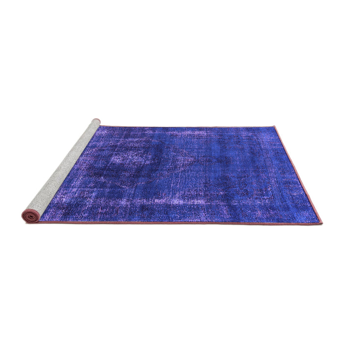 Sideview of Machine Washable Oriental Purple Industrial Area Rugs, wshurb1894pur