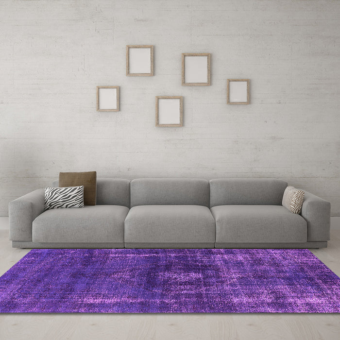 Machine Washable Oriental Pink Industrial Rug in a Living Room, wshurb1894pnk