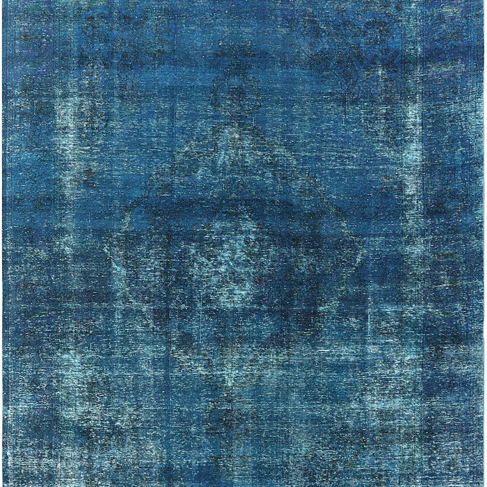 Mid-Century Modern Blue Ivy Blue Oriental Rug, urb1894