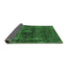 Sideview of Oriental Emerald Green Industrial Rug, urb1894emgrn