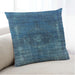 Lifestyle Image of Mid-Century Modern Urban Square Blue Ivy Blue Throw Pillow, 18 inch by 18 inch, pwurb1894