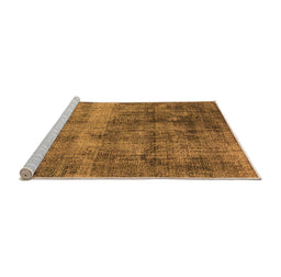 Sideview of Machine Washable Oriental Orange Industrial Area Rugs, wshurb1895org