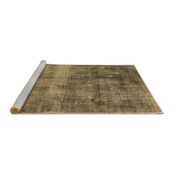 Sideview of Machine Washable Oriental Brown Industrial Rug, wshurb1895brn