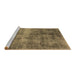 Sideview of Machine Washable Oriental Brown Industrial Rug, wshurb1895brn