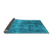 Sideview of Oriental Light Blue Industrial Rug, urb1895lblu