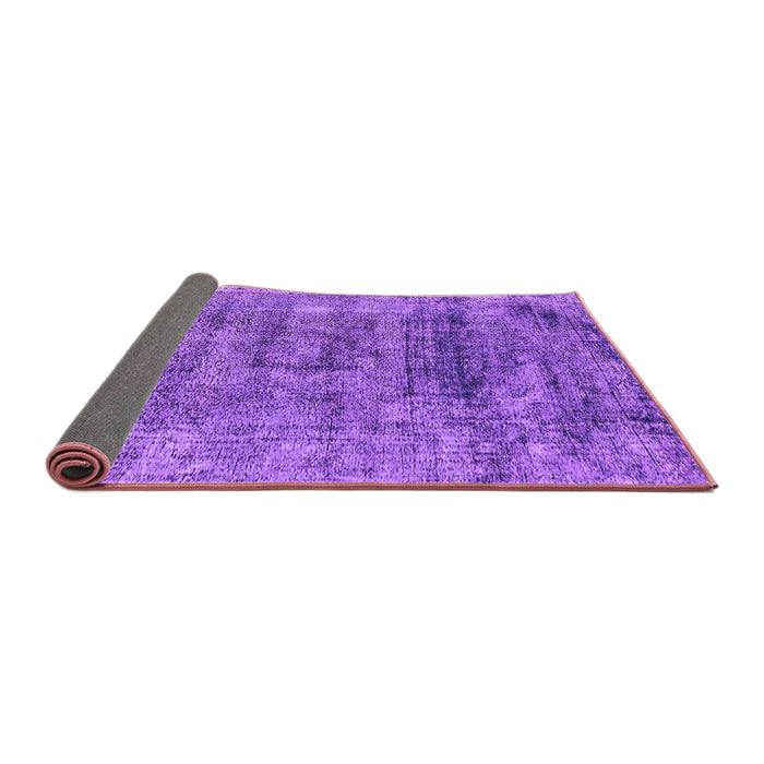 Sideview of Oriental Purple Industrial Rug, urb1896pur