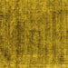 Square Oriental Yellow Industrial Rug, urb1896yw