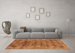 Machine Washable Oriental Orange Industrial Area Rugs in a Living Room, wshurb1896org