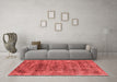 Industrial Red Washable Rugs