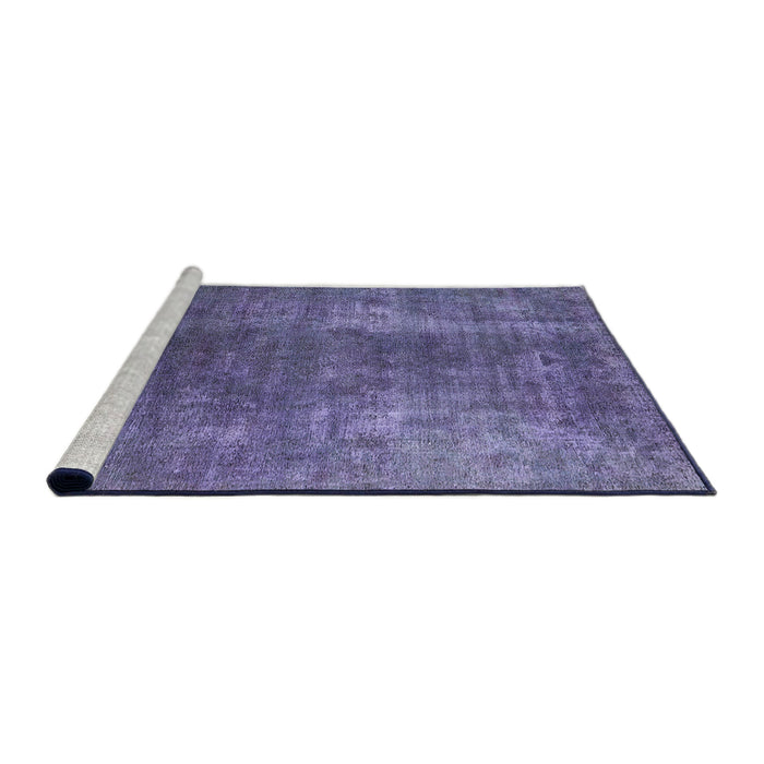 Sideview of Machine Washable Industrial Modern Medium Purple Rug, wshurb1897