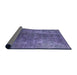 Sideview of Mid-Century Modern Purple Oriental Rug, urb1897