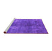 Sideview of Machine Washable Oriental Purple Industrial Area Rugs, wshurb1897pur