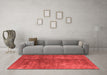 Industrial Red Washable Rugs