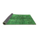 Sideview of Oriental Green Industrial Rug, urb1897grn