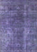 Machine Washable Industrial Modern Medium Purple Rug, wshurb1897