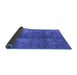 Sideview of Oriental Blue Industrial Rug, urb1897blu