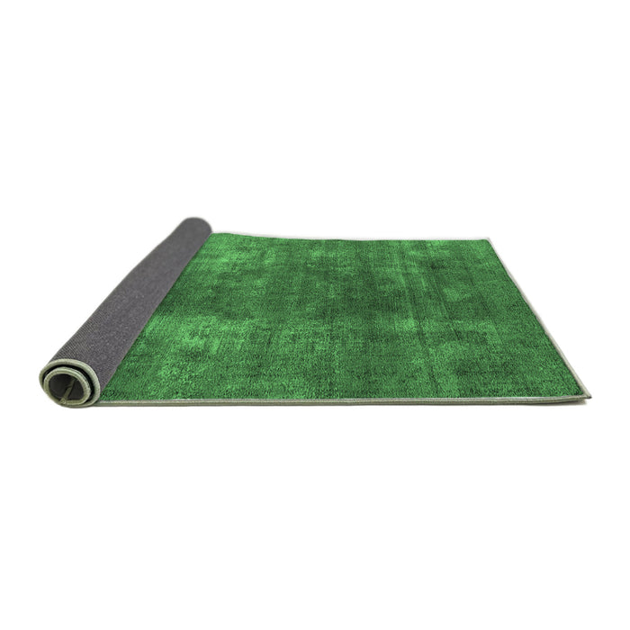 Sideview of Oriental Emerald Green Industrial Rug, urb1897emgrn