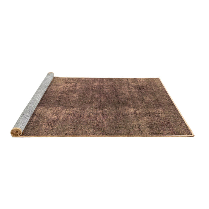 Sideview of Machine Washable Oriental Brown Industrial Rug, wshurb1897brn