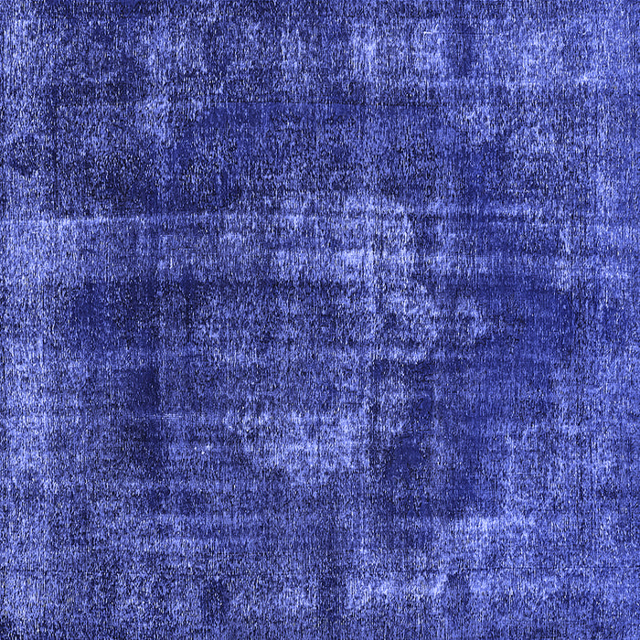 Square Oriental Blue Industrial Rug, urb1898blu