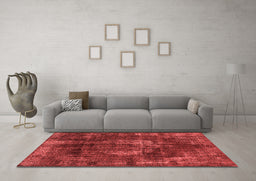 Industrial Red Washable Rugs