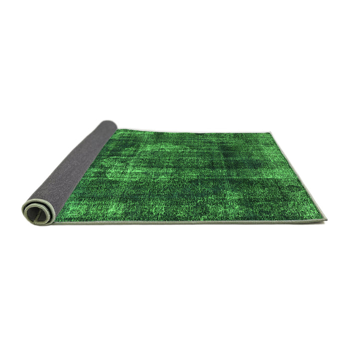 Sideview of Oriental Green Industrial Rug, urb1898grn