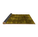 Sideview of Oriental Yellow Industrial Rug, urb1898yw