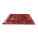 Industrial Red Washable Rugs